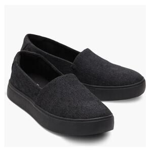 TOMS Women’s Kameron Slip on Sneakers in Charcoal Black Size 12